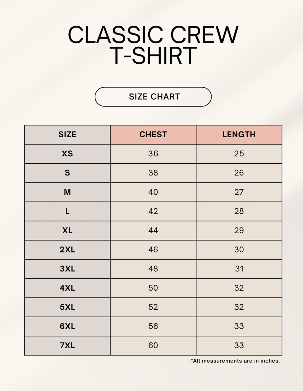 Unisex Classic Crew T-Shirt
