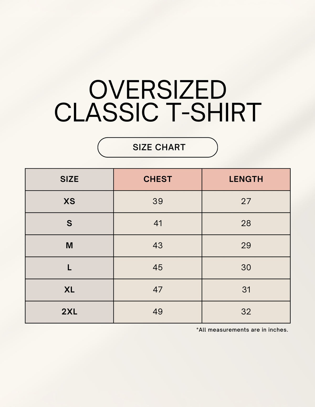 Unisex Oversized Classic T-Shirt
